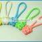 Colorful Survival Paracord Cobra Weaving Monkey Fist Zipper Puller Handmade Rope Zipper Puller