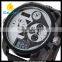 WJ-5418 personality multi movement double show hot leather men V6 wrist watch