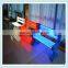 Colorful lighting plastic garden chair, outdoor lighting garden chair