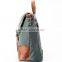 custom high quality waxed canvas messenger bag with leather trim                        
                                                                                Supplier's Choice