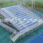 14 rows raised deluxe used aluminum bleachers for sale with wheelchair ramp