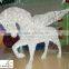 Horse outdoor decor 3D crystal motif light christmas outdoor horse lights holiday time large outdoor christmas lights