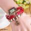 New Women Vintage Horse Red Leather Wrist Bracelet Watch                        
                                                Quality Choice