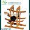 9-Bottle Bamboo Wine Rack