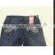 Flared trousers jeans women with beaded decoration