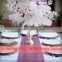 Shiny pink sequin beaded table runners for wedding