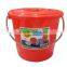 Plastic Bucket PE Strong With Lids Metal Handle 8L