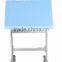 Angle adjustable desk with chair for two student