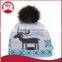 Knit deer pattern winter hat for Christmas