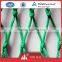 cheap green nylon PE knotted net knotless net