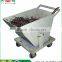 8 Inch Silent Wheel Dumping Flip Type Iron Filings Metal Concrete Cart