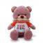 China design oem multifunctional beautiful purple color plush teddy bear toy