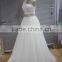 AR-30 Latest Dress Designs Elegant Bride Dress Long Crystal Sash Beaded One-Shoulder Spaghetti Tulle Wedding Dress 2016