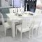 Fashional white marble top dining table set
