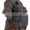 black custom canvas backpack