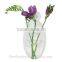 Large Oval Acrylic Window and Wall Vase, 7.5-in x 3.5-in(WV-A-062)