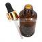 Classic Gift Packaging Travel Use Amber PET Dropper Bottle