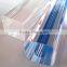 blue transparent PMMA square bar
