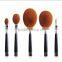 Oval like spoon top quality makeup cosmetic brushes set