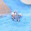 S293 Globalwin Silver Fish Animal Charm Zirconia Charm For Making Bracelet
