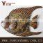 Metal decorative vivid fish wall art