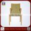 High quality stackable modern solid wooden armrest chair