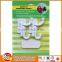 durable stable white adhesive plastic ABS towel wall hooks