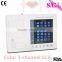 2015 new Digital 3-channel Color Electrocardiograph ECG EKG machine with low price