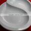 Malaysia Made 8 Shape Pure Melamine Two Compartment plate