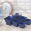 Seed Blue square plastic flower pots for plant propagation