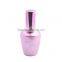 Beautiful design pink gold empty round shaped 18ml refillable glass spray bottle for cosmetic perfume packaging