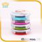 Colorful silicone collapsible disposable lunch box