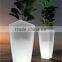 China Factory LED Luminous Plastic Plant Pot Wonderful Tall LED Flowerpot Color Changing LED Flower Pot