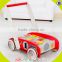 2017 wholesale new products baby wooden push along walker best design kids wooden push along walker with building blicks W16E067