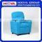 Kids Sofa- blue/brown, W61cm *D53-88cm* H68-75cm,suede cloth+sponge+crude wood