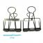 butterfly empty shape metal folder binder clips with strong strength in golden and rose copper