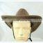 Brown Wool Felt Cowboy Hat, Wide Brim Sun Hat Top Quality