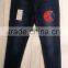 GZY Guangzhou stock lots slim fit narrow feet elastic jeans for lady
