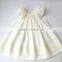 Wholeasle Little Girls Ivory Pearl Handmade Smocked Dress