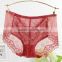 High quality fashion wholesale colorful lace lace lady sexy briefs mature girl charming panty transparent womens sexy underwear