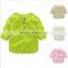 Baby Front Button Polo Shirt Natural Life Shirts Grass Green Linen T-shirt