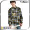 Wholesale fashion long sleeve mens custom plaid shirts