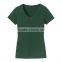 Latest Design Ladies Slim Fit v Neck High Quality Plain no Brand T-shirt