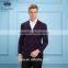 Daynoliao 2016 fashion design men wear vertical stripe half lining purple latest men blazer designs