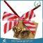 Silk screen printing new charming satin ribbon bow with polka dots