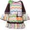top quality lamp floral ruffle polka dot little gril boutique dress