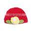 2015 hot sale baby winter warmer hat with flower shape