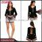 Fashion Long Sleeve Back Lace Embroidered Halter Short Romper Pattern Adult Sexy Rompers For Women