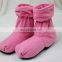 Women pink removable fluffy heated boots lavender scented