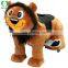 HI coin operated kiddie rides plush animal electric scooter for sale